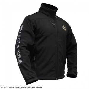 Team Vass Casual Soft-Shell kabát Fekete